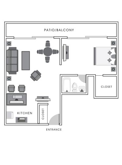 Garden View Suite floor map