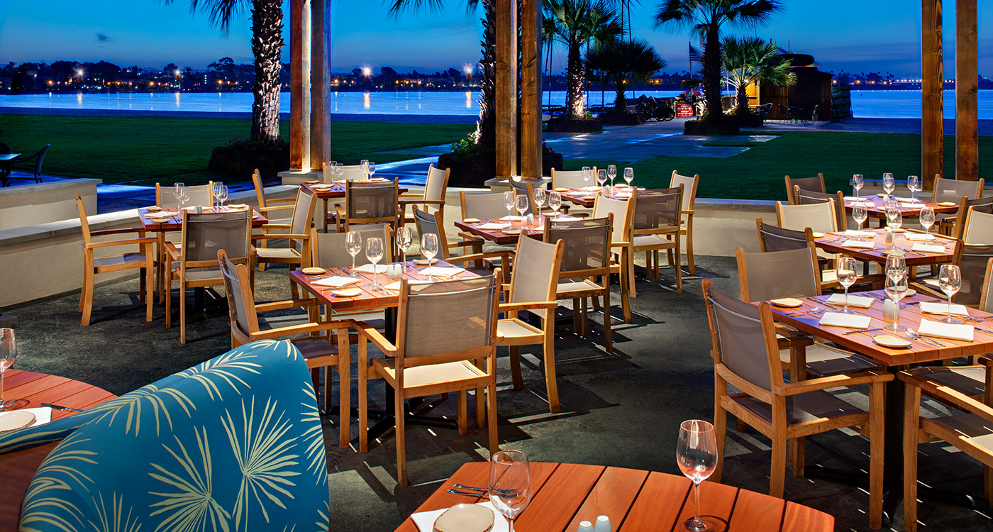 Beachfront Dining Heated Covered Patio Oceana Coastal Kitchen