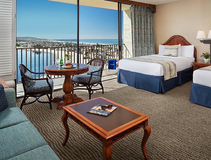 Studio room overlooking Mission Bay