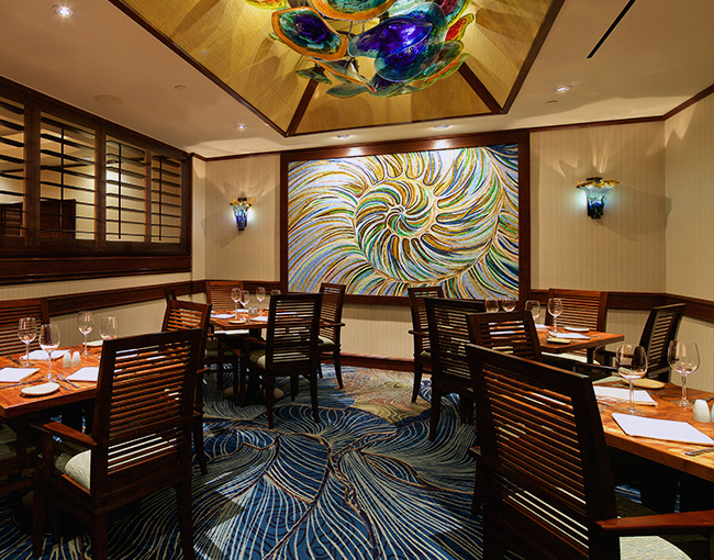 Private dining room at Oceana Coastal Kitchen