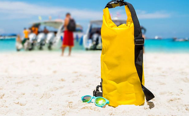 Waterproof bag is an essential to pack on your San Diego beach vacation