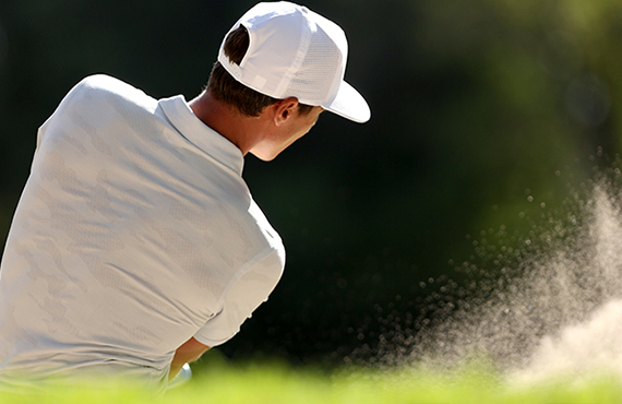 Man playing golf at Torrey Pines Golf Course