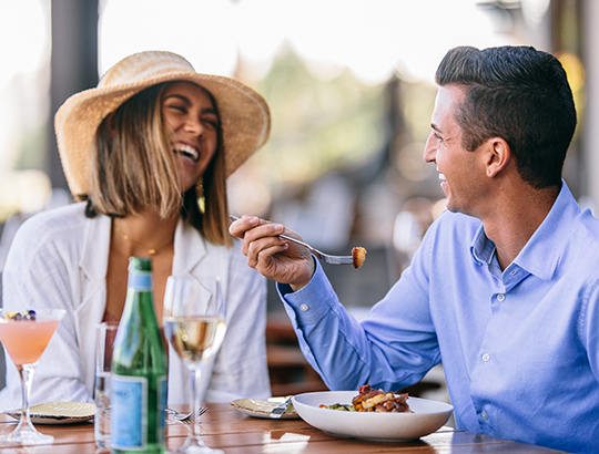 Outdoor dining at Oceana Coastal Kitchen