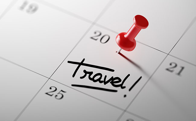 Planning your travel schedule