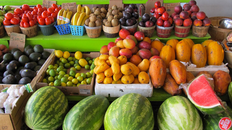 Fruits from Moceri Produce, a food distribution company that features product from local farms.