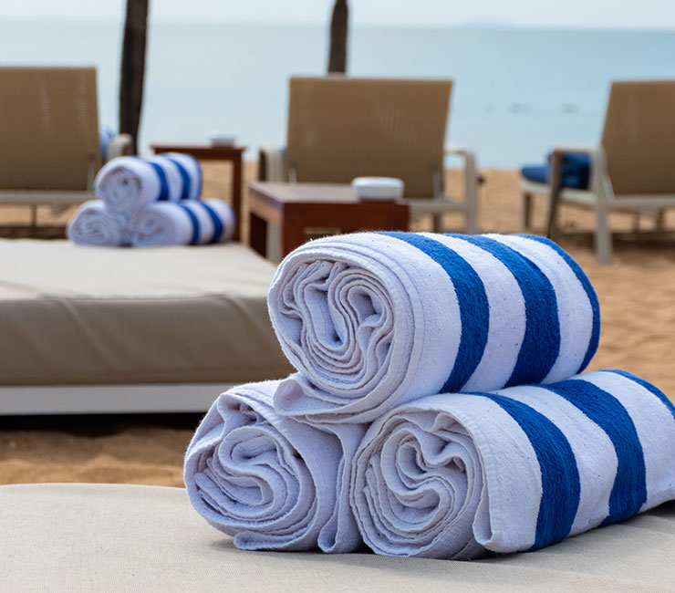 Beach Towels concierge at the Catamaran Resort Hotel