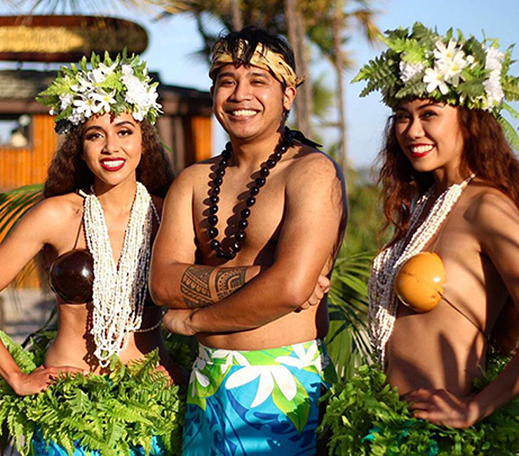 Polynesian Dancers at the Catamaran Resort Hotel and Spa