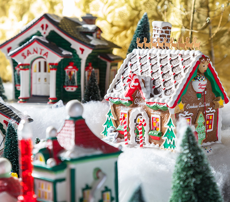 Gingerbread Village made by the staff at the Catamaran Resort Hotel and Spa