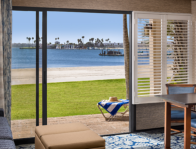 Bay Front Room looking out to Mission Bay