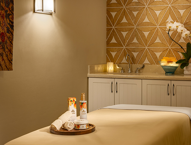 Spa Treatment room at the Catamaran Spa