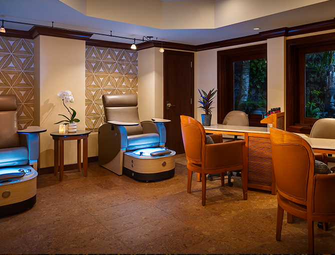 The Catamaran Spa salon room